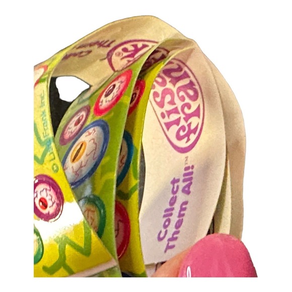 Lisa Frank Halloween Prismatic Fuzzy Grim Reaper Sticker Sheet Roll Lot Y2K VTG - Picture 6 of 10